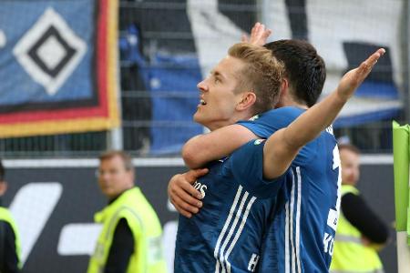 Gnadenloser HSV schockt Wolfsburg und ist wieder dran Gnadenloser HSV schockt Wolfsburg und ist wieder dran