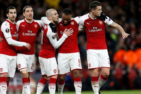 Europa League: Arsenal und Atletico klar im Vorteil - Salzburg mit dem Rücken zur Wand Europa League: Arsenal und Atletico klar im Vorteil - Salzburg mit dem Rücken zur Wand