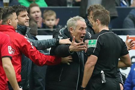 Nach Protest: DFB-Kontrollausschuss ermittelt gegen Streich Nach Protest: DFB-Kontrollausschuss ermittelt gegen Streich