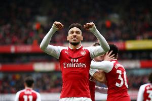 Aubameyang mit Doppelpack bei Arsenal-Sieg