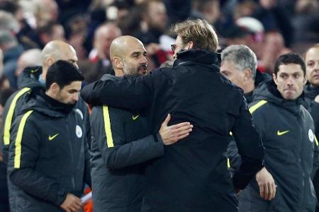 Klopp vs. Guardiola: Die Bilanz Klopp vs. Guardiola: Die Bilanz