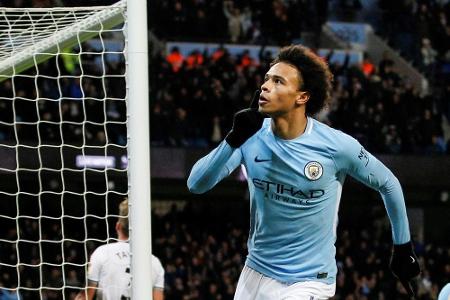 Sane trifft für Manchester City - Arsenal verliert bei ManUnited Sane trifft für Manchester City - Arsenal verliert bei ManUnited