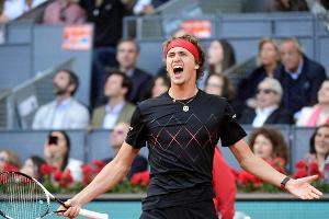 Zverev gewinnt in Madrid dritten Masterstitel seiner Karriere