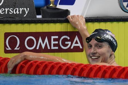 Schwimm-Star Ledecky feiert vierten Streckensieg Schwimm-Star Ledecky feiert vierten Streckensieg