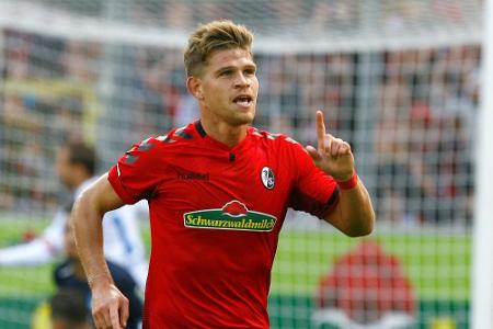 SC Freiburg feiert Kantersieg SC Freiburg feiert Kantersieg