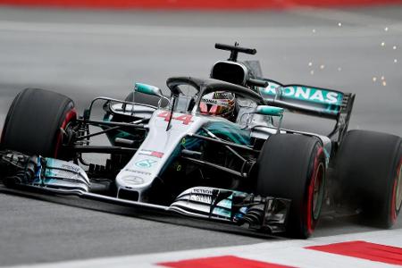 Formel 1: Hamilton setzt Tagesbestzeit - Vettel Schnellster der zweiten Einheit Formel 1: Hamilton setzt Tagesbestzeit - Vettel Schnellster der zweiten Einheit