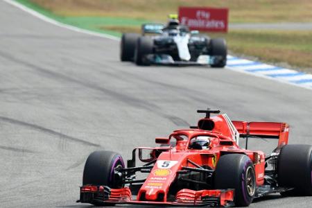Vettel nach Stallregie weiter vorn - Regen in Hockenheim Vettel nach Stallregie weiter vorn - Regen in Hockenheim