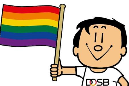 DOSB bietet Trimmy mit Regenbogenflagge an DOSB bietet Trimmy mit Regenbogenflagge an
