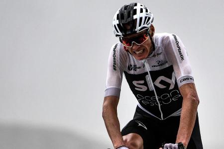 Froome von Polizist zu Fall gebracht: Froome von Polizist zu Fall gebracht:
