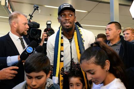 Bolt beginnt Fußball-Abenteuer in Australien: Bolt beginnt Fußball-Abenteuer in Australien: