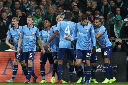 Leverkusener Lebenszeichen: Herrlich-Team spielt Werder schwindelig Leverkusener Lebenszeichen: Herrlich-Team spielt Werder schwindelig
