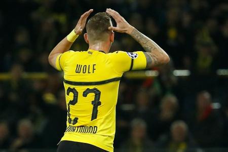 Muskelfaserriss: Dortmund muss auf Marius Wolf verzichten Muskelfaserriss: Dortmund muss auf Marius Wolf verzichten