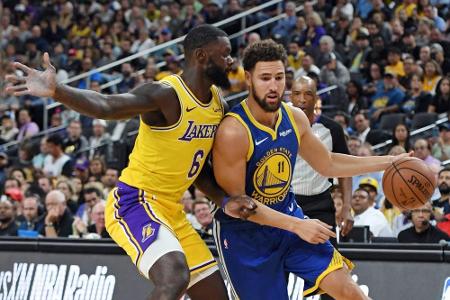 14 Treffer: NBA-Star Thompson stellt Drei-Punkte-Rekord auf 14 Treffer: NBA-Star Thompson stellt Drei-Punkte-Rekord auf