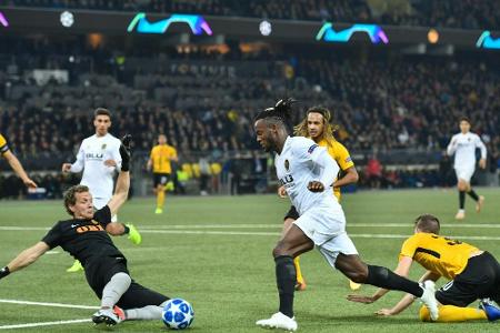 Valencia nur 1:1 in Bern - Batshuayi trifft Valencia nur 1:1 in Bern - Batshuayi trifft