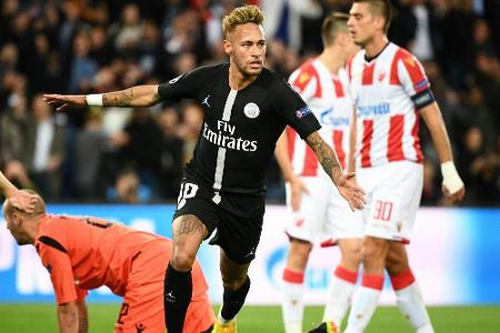 6:1 gegen Roter Stern: PSG feiert ersten CL-Sieg 6:1 gegen Roter Stern: PSG feiert ersten CL-Sieg