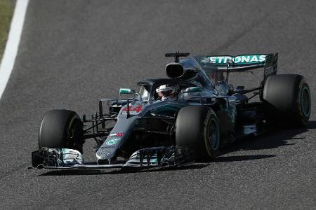 Start in Japan: Hamilton bleibt vorne - Vettel schon Vierter Start in Japan: Hamilton bleibt vorne - Vettel schon Vierter