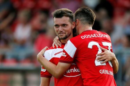 Fortuna vorerst ohne verletzten Gießelmann Fortuna vorerst ohne verletzten Gießelmann