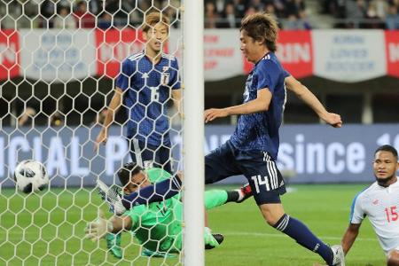 Japan mit Osako und Haraguchi gegen Panama erfolgreich Japan mit Osako und Haraguchi gegen Panama erfolgreich