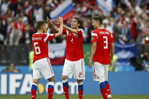 Russland feiert 5:1-Sieg gegen Tschechien