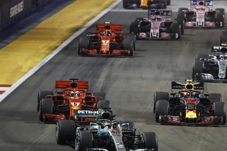 Formel 1: Hamilton siegt in Singapur - Vettel Dritter Formel 1: Hamilton siegt in Singapur - Vettel Dritter