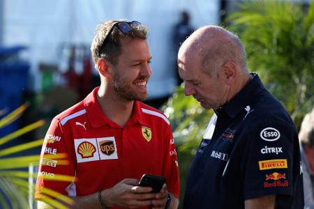 Newey: Druck macht Vettel zu schaffen - Vorteil Hamilton Newey: Druck macht Vettel zu schaffen - Vorteil Hamilton