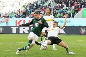 Zweimal Führung verspielt: Gladbach nur Remis in Wolfsburg