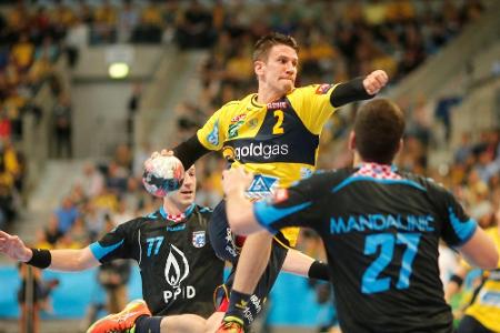 Champions League: Löwen feiern Sieg gegen Veszprem Champions League: Löwen feiern Sieg gegen Veszprem