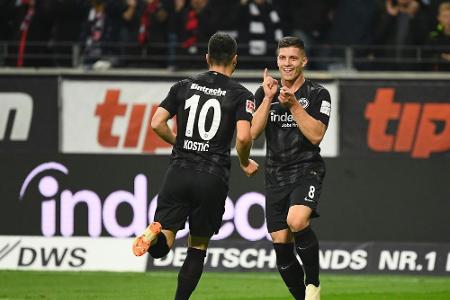 Besser als die Bayern: Jovic und Haller schießen Frankfurt auf Platz vier Besser als die Bayern: Jovic und Haller schießen Frankfurt auf Platz vier