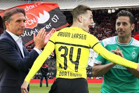 Vor der Saison oft als Nebendarsteller abgetan, jetzt im Rampenlicht: Viele Bundesliga-Protagonisten überraschten an den ers... Vor der Saison oft als Nebendarsteller abgetan, jetzt im Rampenlicht: Viele Bundesliga-Protagonisten überraschten an den ers...