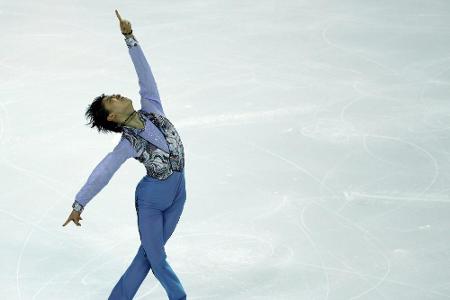 Eiskunstlauf: Olympiasieger Hanyu gewinnt in Helsinki Eiskunstlauf: Olympiasieger Hanyu gewinnt in Helsinki