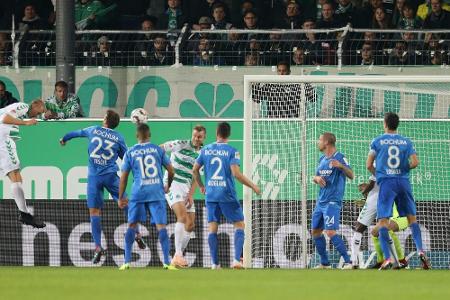 2:2 gegen Bochum: Greuther Fürth verpasst Sprung an die Spitze 2:2 gegen Bochum: Greuther Fürth verpasst Sprung an die Spitze