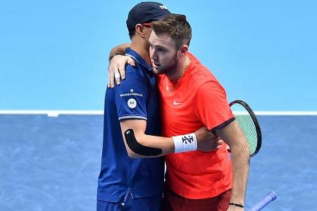 Tennis: Bryan/Sock gegen Herbert/Mahut im Doppelfinale von London Tennis: Bryan/Sock gegen Herbert/Mahut im Doppelfinale von London
