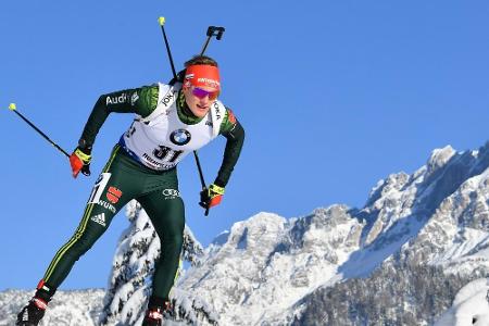 Biathlon: Doll bei nächstem Bö-Sieg Dritter in Hochfilzen Biathlon: Doll bei nächstem Bö-Sieg Dritter in Hochfilzen