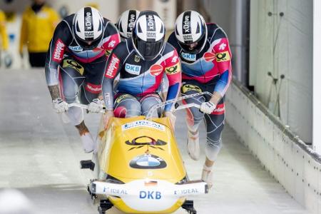 Erstes Viererbob-Rennen: Walther gewinnt bei deutschem Dreifach-Erfolg Erstes Viererbob-Rennen: Walther gewinnt bei deutschem Dreifach-Erfolg