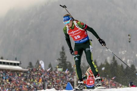 Biathlon: Deutsche Mixed-Staffel ohne Chance Biathlon: Deutsche Mixed-Staffel ohne Chance