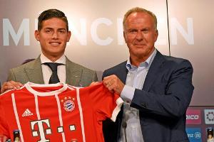 Rummenigge spricht sich für Verbleib von James aus: "Ich oute mich als großer Fan"