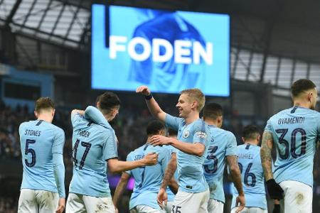 Manchester City mit Torfestival in die vierte FA-Cup-Runde Manchester City mit Torfestival in die vierte FA-Cup-Runde