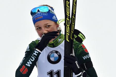 Kehlkopfentzündung: Biathletin Preuß fällt für Antholz aus Kehlkopfentzündung: Biathletin Preuß fällt für Antholz aus