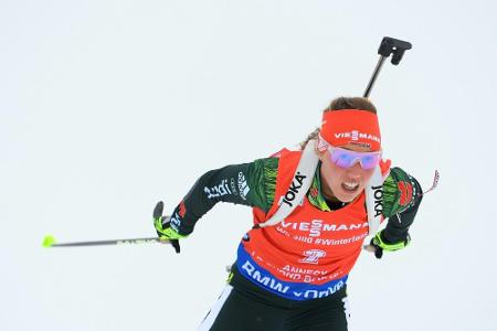 Dahlmeier in der Verfolgung von Antholz auf Rang zwei Dahlmeier in der Verfolgung von Antholz auf Rang zwei