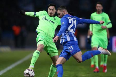 Schalke verspielt zweimalige Führung in Berlin Schalke verspielt zweimalige Führung in Berlin