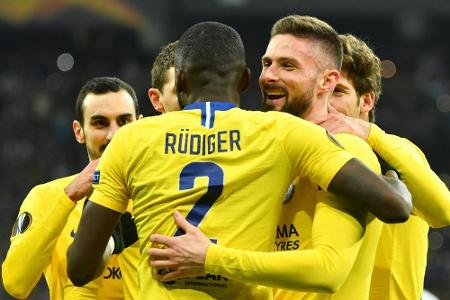 Europa League: Arsenal mit Özil im Viertelfinale - auch Chelsea weiter Europa League: Arsenal mit Özil im Viertelfinale - auch Chelsea weiter