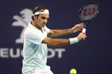 Miami: Federer mühelos ins Halbfinale Miami: Federer mühelos ins Halbfinale