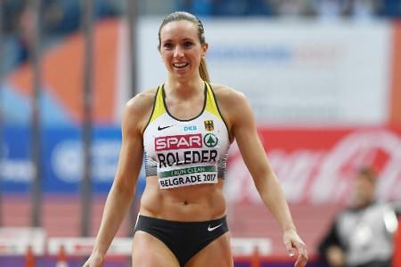 Roleder im Halbfinale über 60 m Hürden Roleder im Halbfinale über 60 m Hürden
