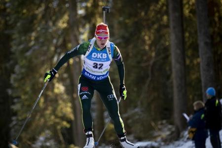 Biathlon: Herrmann gewinnt Verfolgung vor Hildebrand Biathlon: Herrmann gewinnt Verfolgung vor Hildebrand