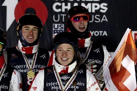 Aerials: Schweiz erster Team-Weltmeister Aerials: Schweiz erster Team-Weltmeister