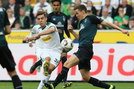 Nur 1:1: Gladbach verpasst gegen Werder Befreiungsschlag Nur 1:1: Gladbach verpasst gegen Werder Befreiungsschlag