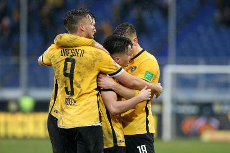 Sieg in Aue: Dresden gelingt Befreiungsschlag Sieg in Aue: Dresden gelingt Befreiungsschlag
