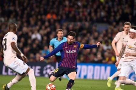 Überragender Messi beendet ManUniteds Titelhoffnungen Überragender Messi beendet ManUniteds Titelhoffnungen