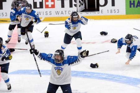 Eishockey-WM: Umstrittener Videobeweis beendet finnischen Jubel Eishockey-WM: Umstrittener Videobeweis beendet finnischen Jubel