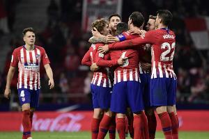 Atletico festigt Rang zwei mit spätem Heimsieg